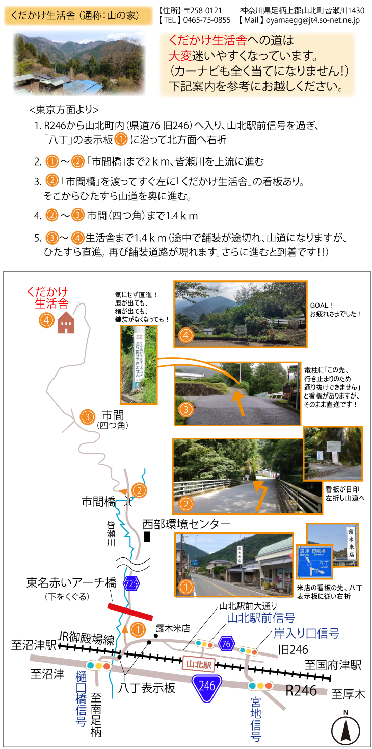 アクセス方法（山の家）